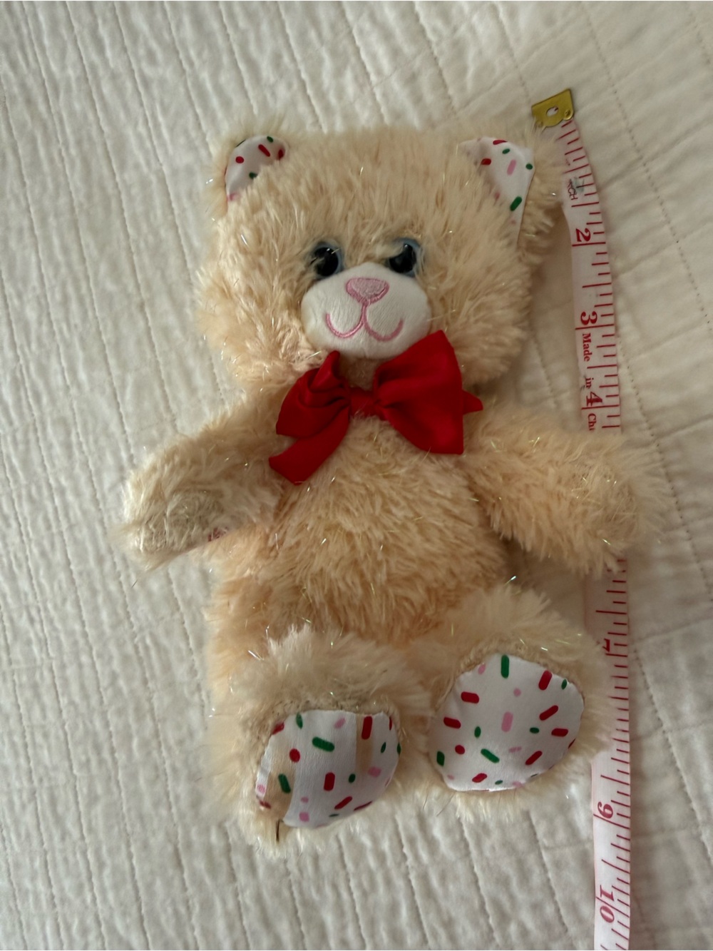 Build Bear Sugar Cookie Cat Plush Small Fry Mini Christmas Buddie Stuffed Toy 7"